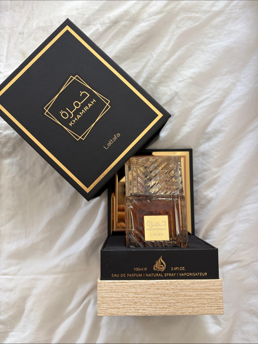 Lattafa Khamrah in Box - Black & Gold